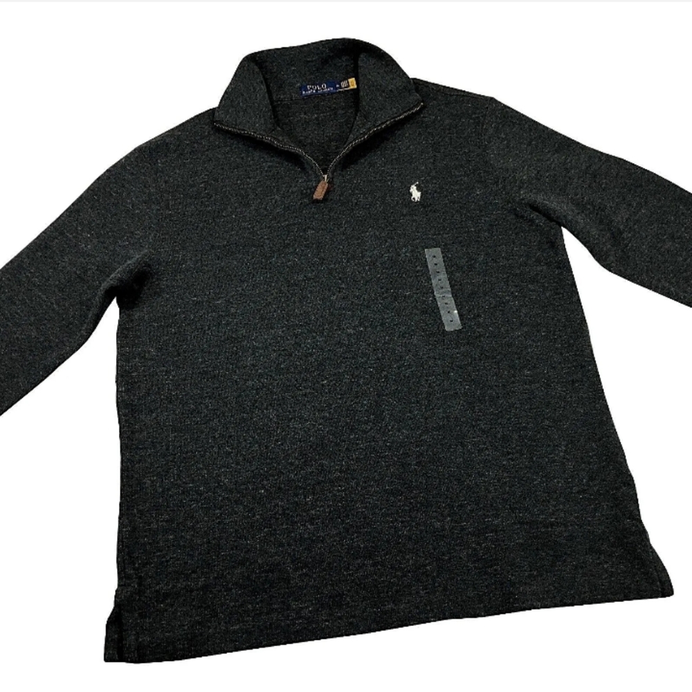 Polo by Ralph Lauren heather gray pullover - Picture 3 of 9